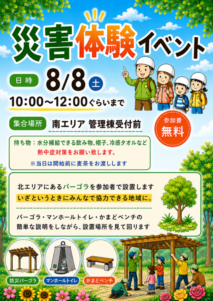 災害体験イベントポスターデータ